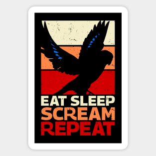 Eat Sleep Scream Repeat Magnet